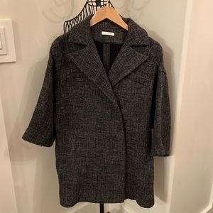 PAULE KA Medium weight Wool Tweed Coat